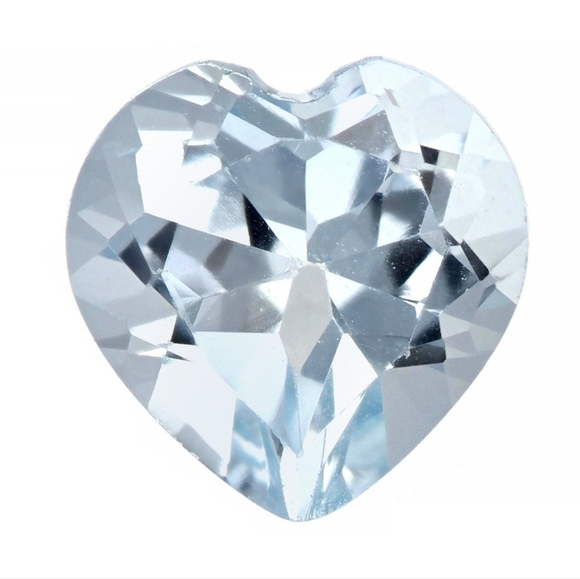 Aquamarine Heart Gemstones
